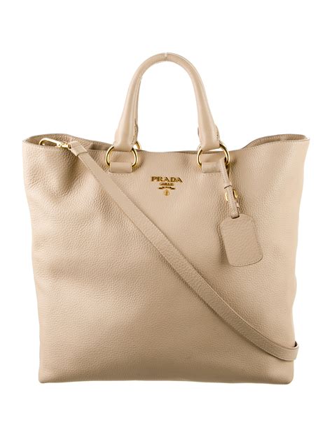 prada vitello daino beige|prada vitello daino tote bag.